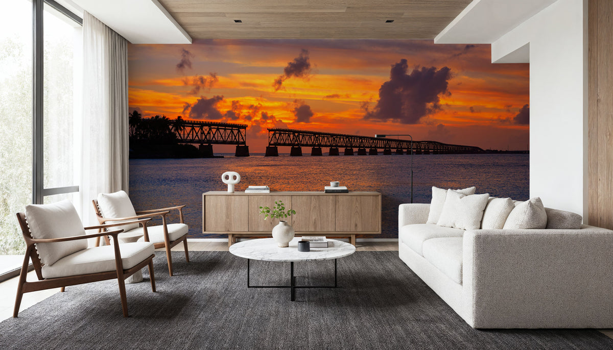 Keys Bridge Mural Wallpaper - room preview 04