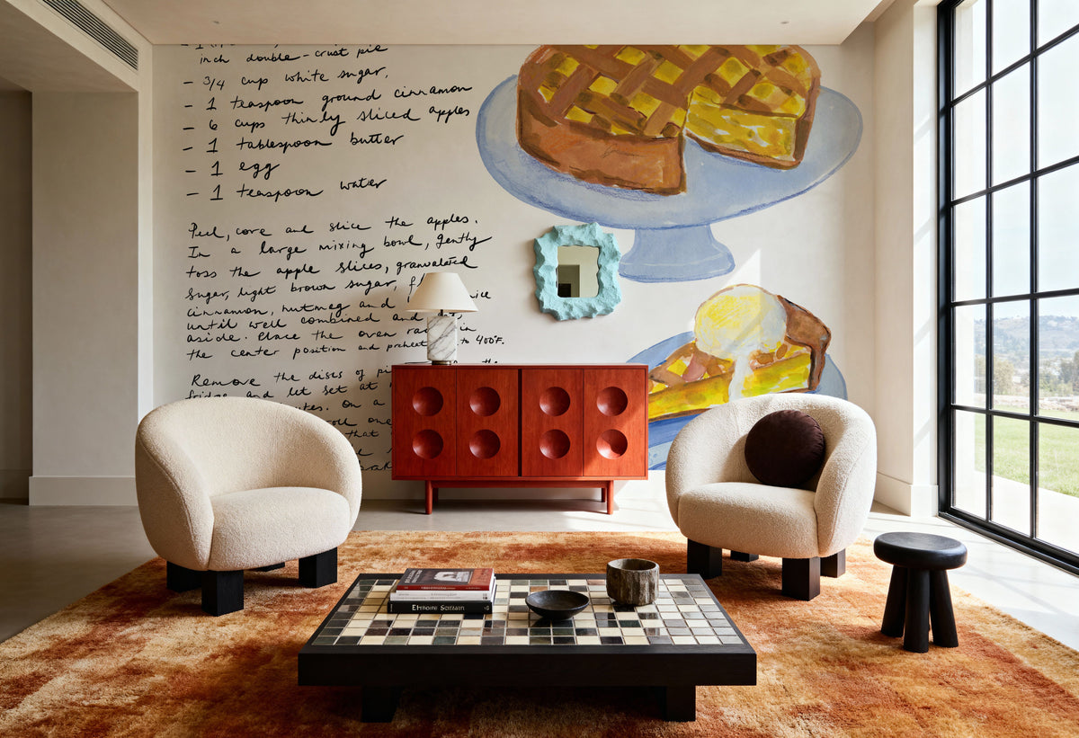 My Apple Pie Recipe Mural Wallpaper - room preview 04