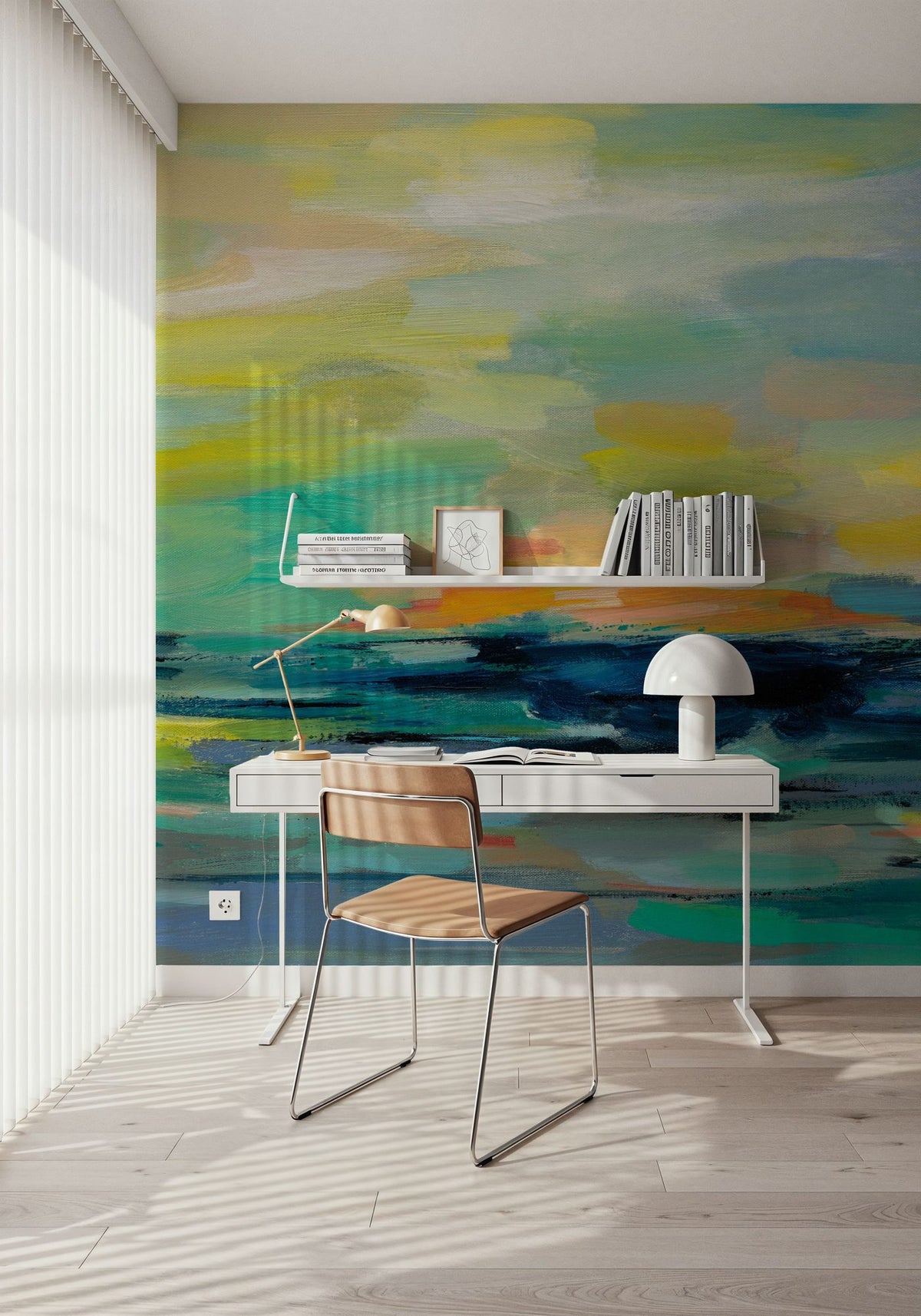 Pacific Beach Mural Wallpaper - room preview 04