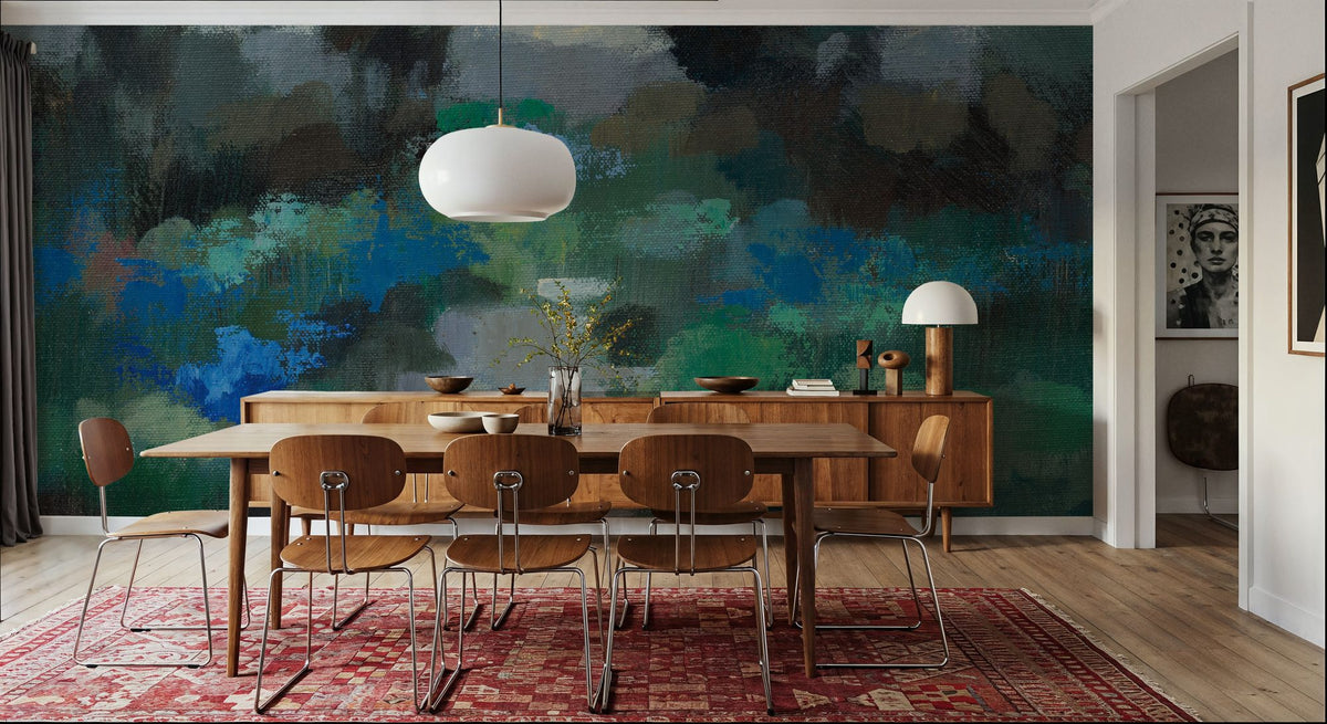 Iris Lake Mural Wallpaper - room preview 04