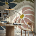 Modern Petals II Honeybloom Mural Wallpaper - room preview 04