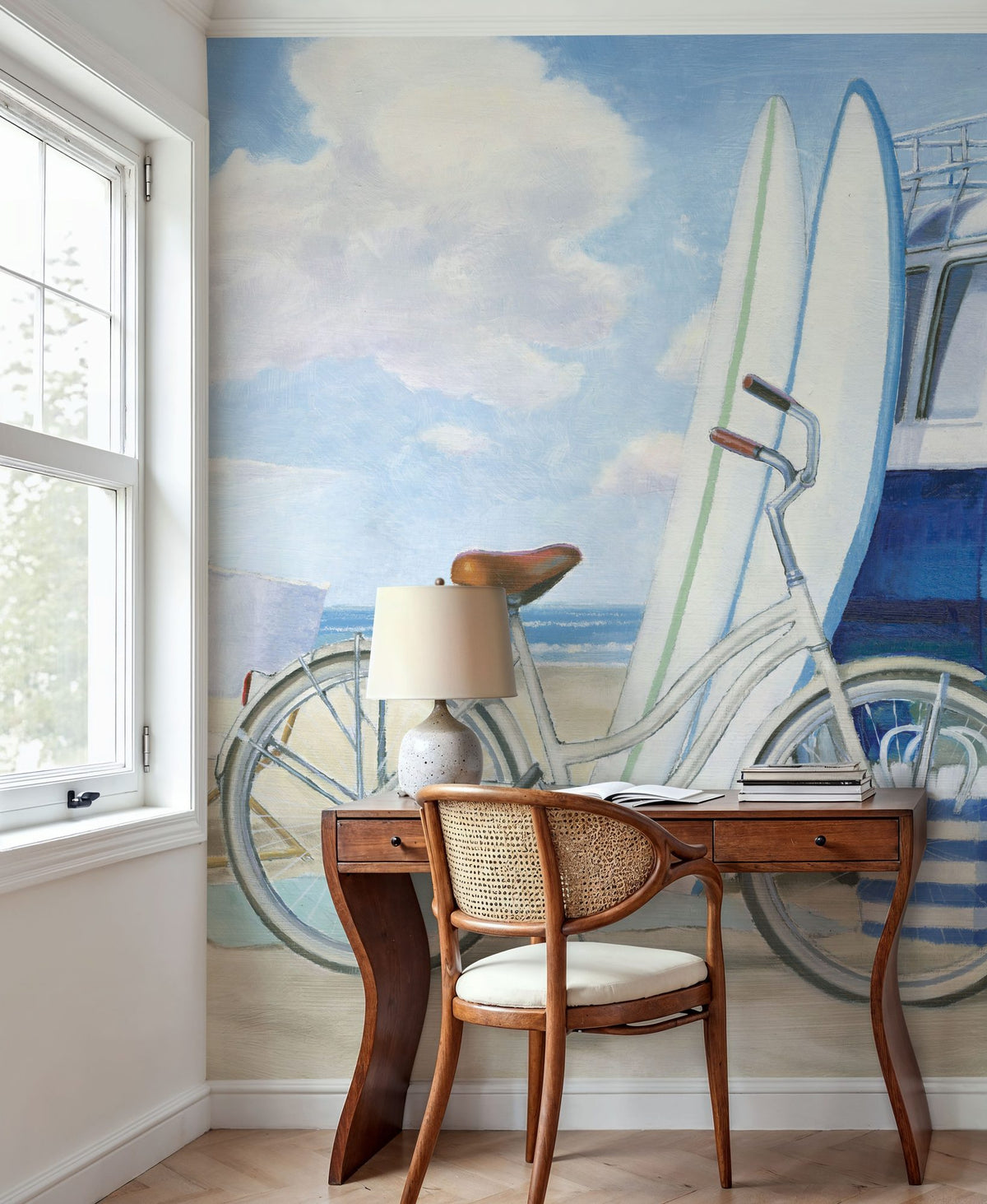 Beach Time Baskets Mural Wallpaper - room preview 04