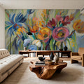Fire Flowers Mural Wallpaper - room preview 04