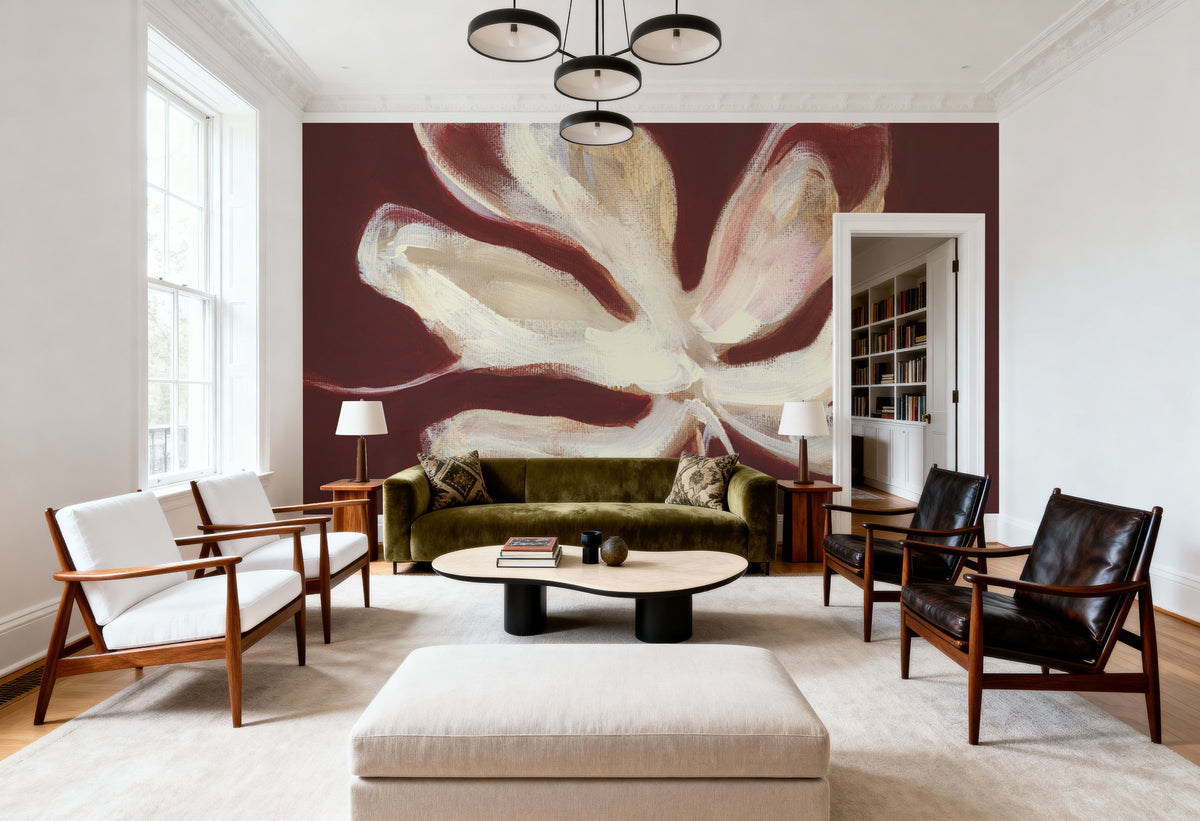 Fleural Spice II Mural Wallpaper - room preview 04