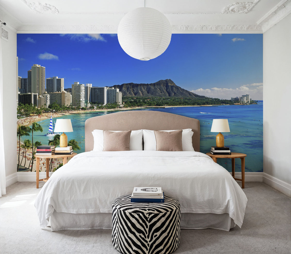 Riviera Skyline Mural Wallpaper - room preview 04