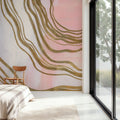 Pink and Bright Abstract II Mural Wallpaper - room preview 04