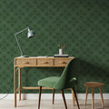 Harvest Slice Green Mural Wallpaper - room preview 04