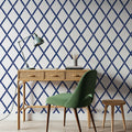 Sino Shapes White Mural Wallpaper - room preview 04