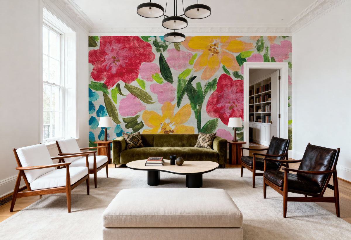 Floral Gift I Mural Wallpaper - room preview 04