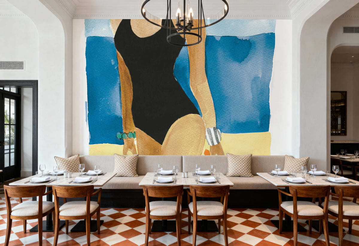 Mallorca Girl One Piece Mural Wallpaper - room preview 04