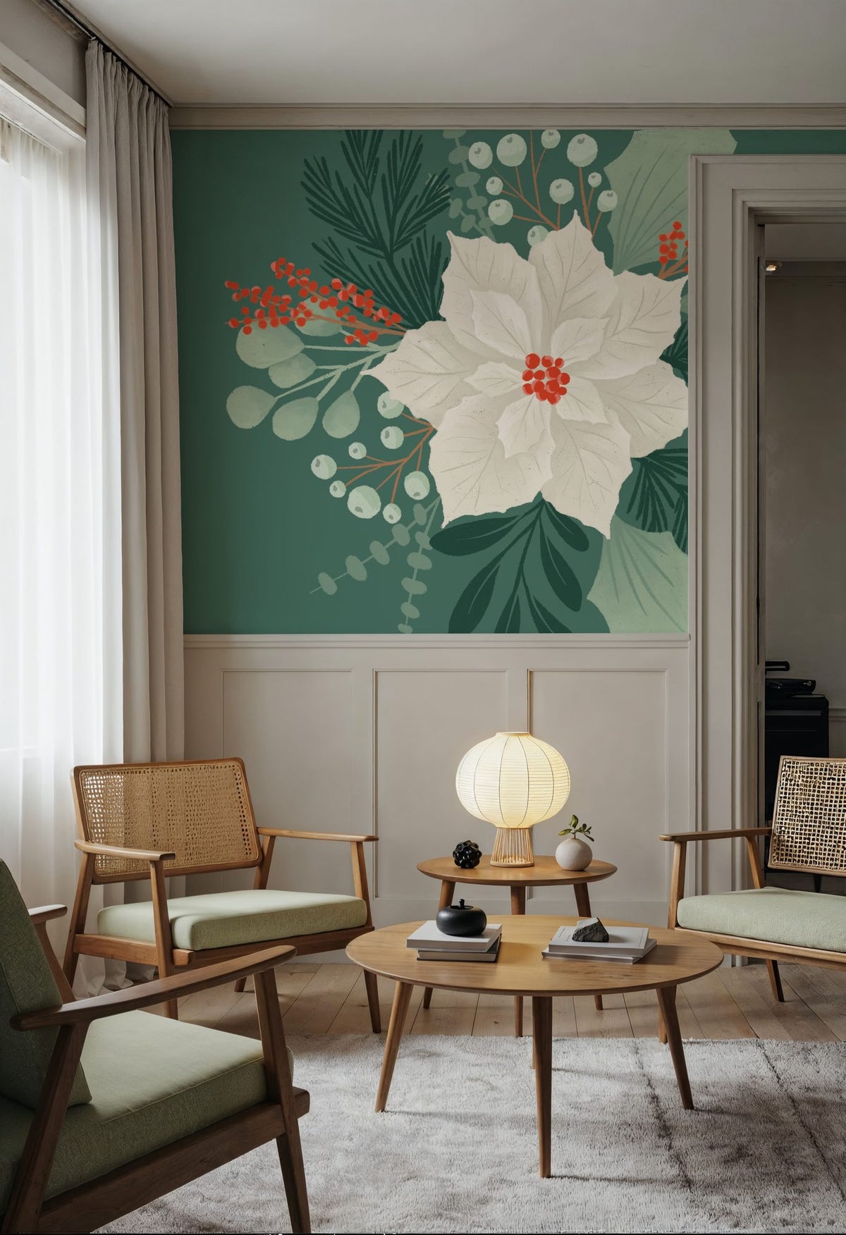 Winter Arrangements I Mural Wallpaper - room preview 04
