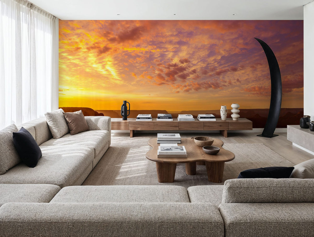 Grand Canyon Sunset Pink Mural Wallpaper - room preview 04