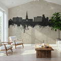 Solihull England Skyline Concrete Mural Wallpaper - room preview 04
