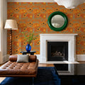 Fall Harvest Orange Mural Wallpaper - room preview 04