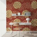 Woven Medallion Mural Wallpaper - room preview 04