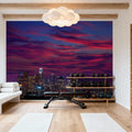 Pink Downtown Mural Wallpaper - room preview 04