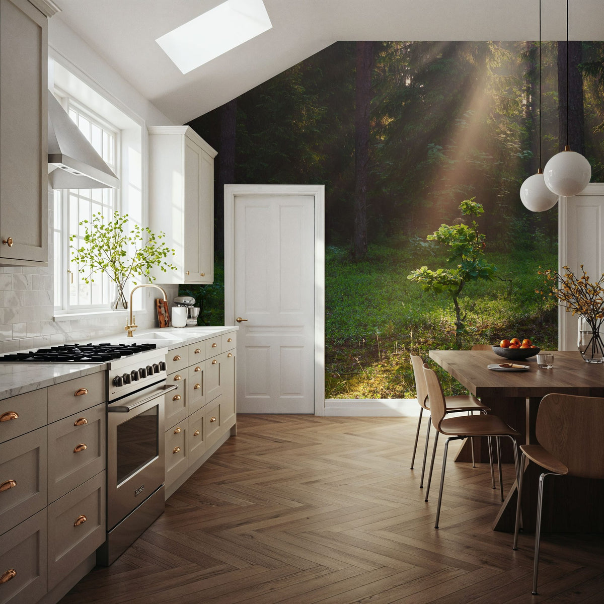 All Alone Tree Mural Wallpaper - room preview 04