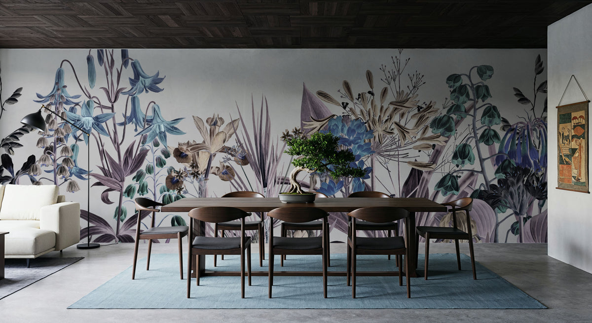 Field of Dreams Blue Mural Wallpaper - room preview 04