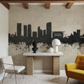 Darwin Australia Skyline Concrete Mural Wallpaper - room preview 04