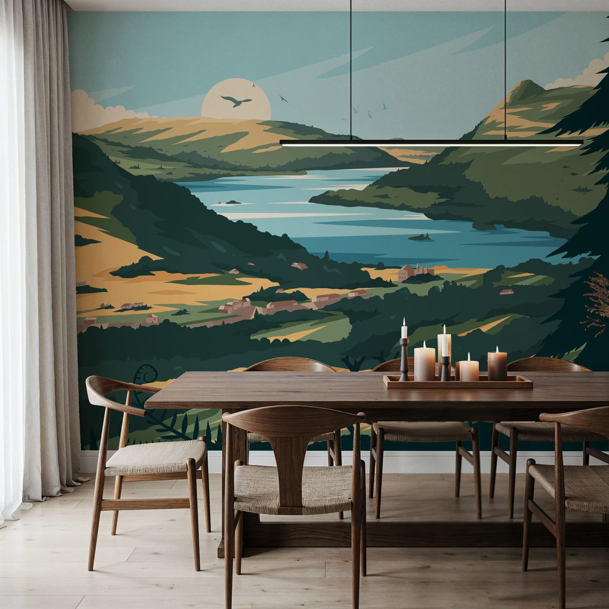Travel Lake Windermere Mural Wallpaper - room preview 04