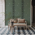 Foliage & Butterflies - Sage Mural Wallpaper - room preview 04