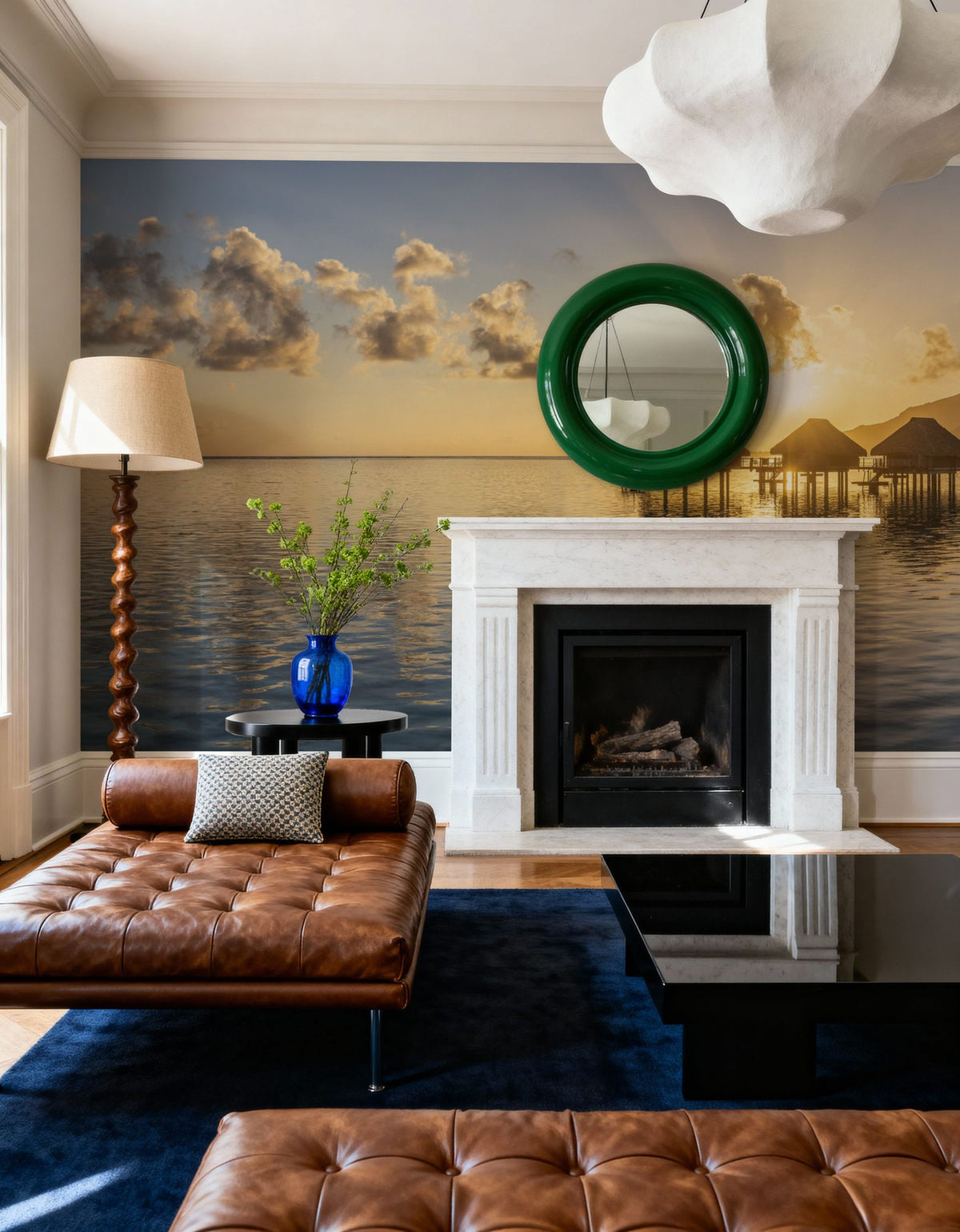 Lagoon Sunrise Mural Wallpaper - room preview 04