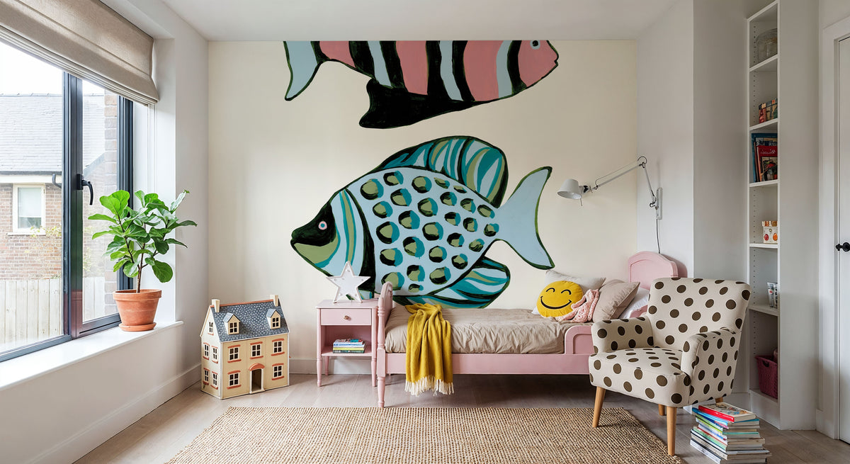 Tropical Fish II Mural Wallpaper - room preview 04