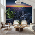 Mountanous Sunrise Mural Wallpaper - room preview 04