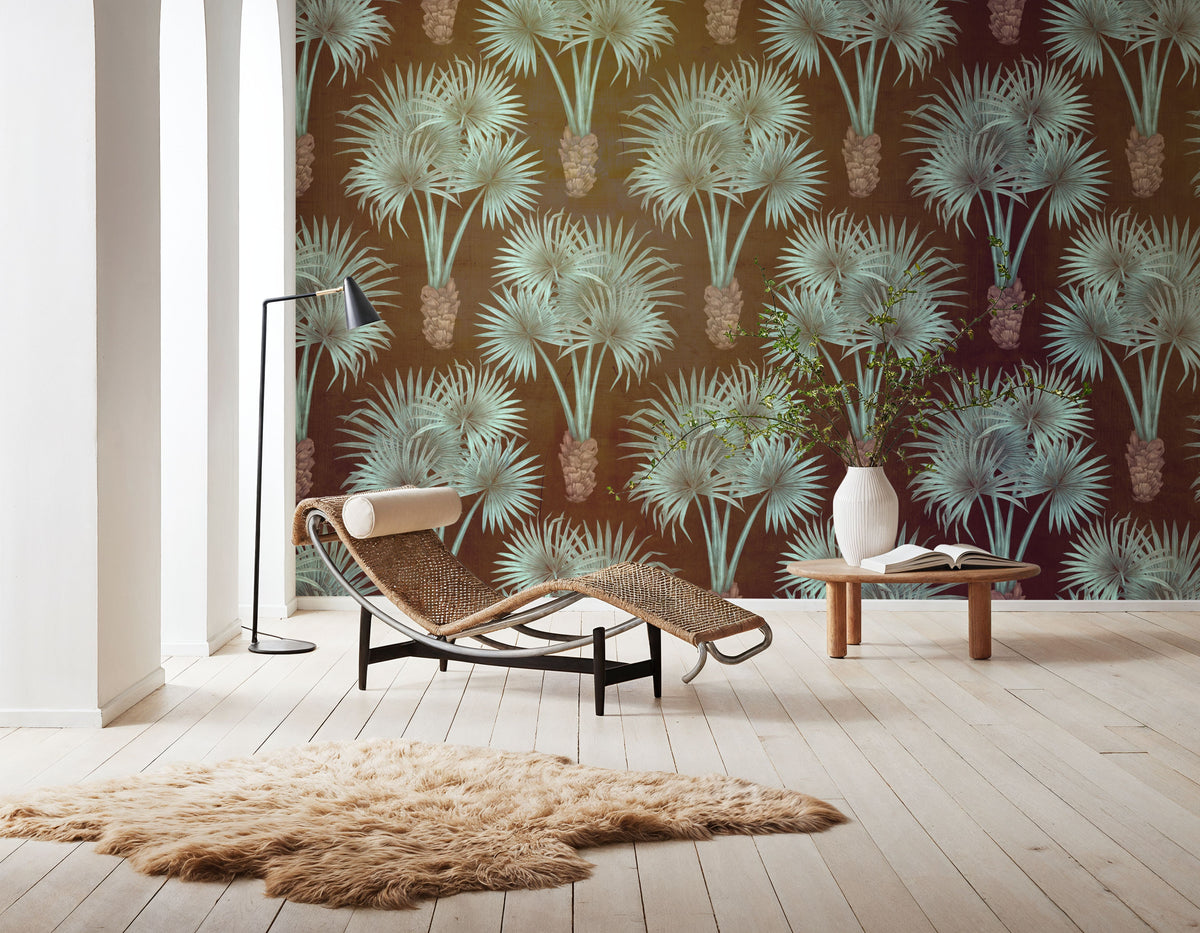 Elephant Ear Tree, Brown Mural Wallpaper - room preview 04