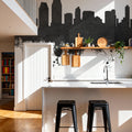 San Diego California Skyline Black & White Mural Wallpaper - room preview 04