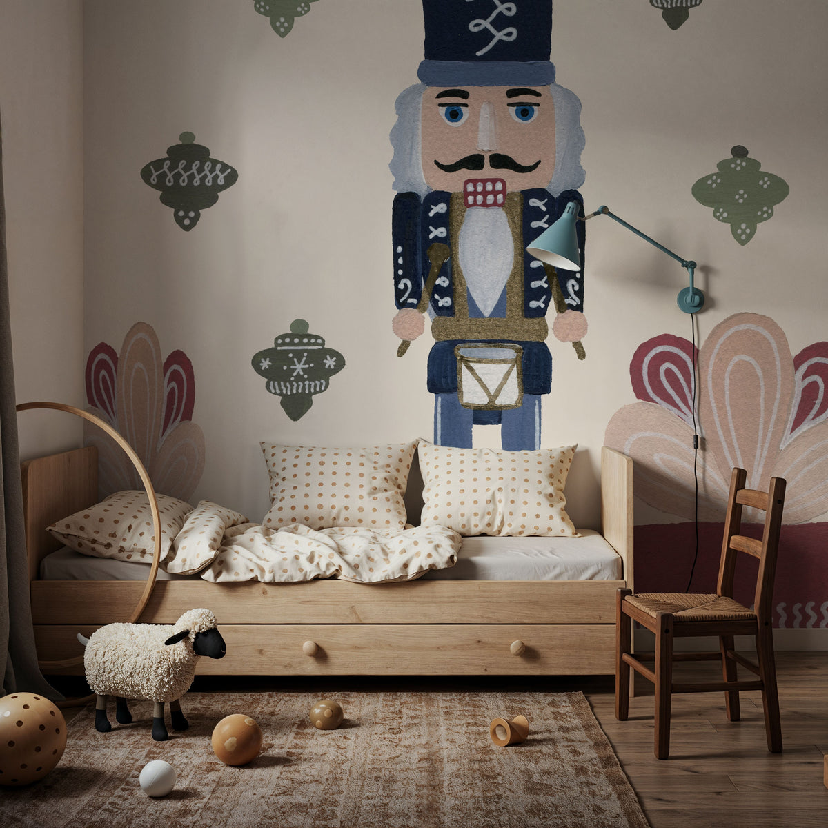 Vintage Nutcrackers III Mural Wallpaper - room preview 04