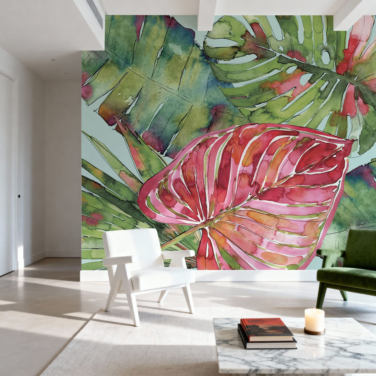 Palm Springs X Mural Wallpaper - room preview 04