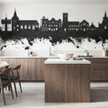 Maldon England Skyline Black & White Mural Wallpaper - room preview 04