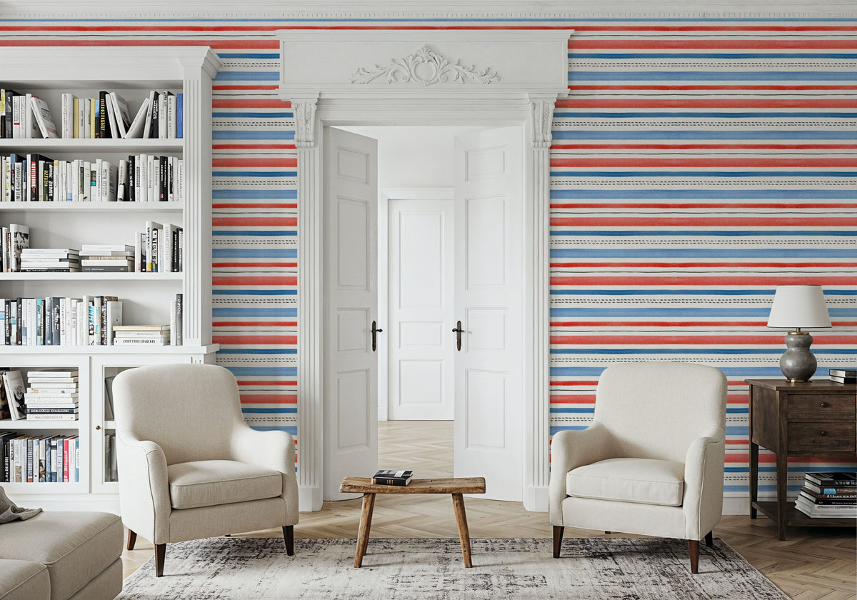 Seafood Shanty White VII Mural Wallpaper - room preview 04