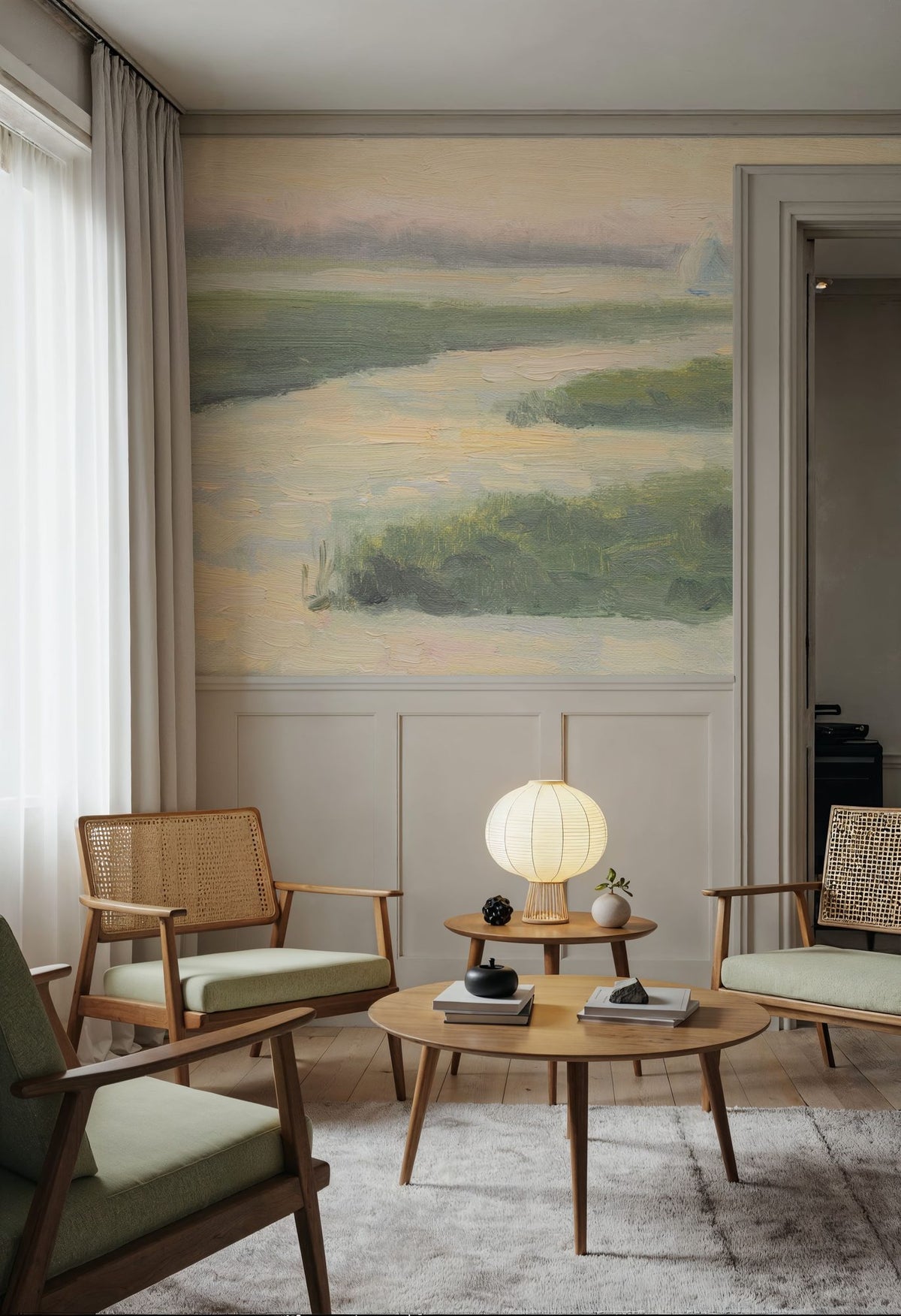 Sunset Sail Mural Wallpaper - room preview 04