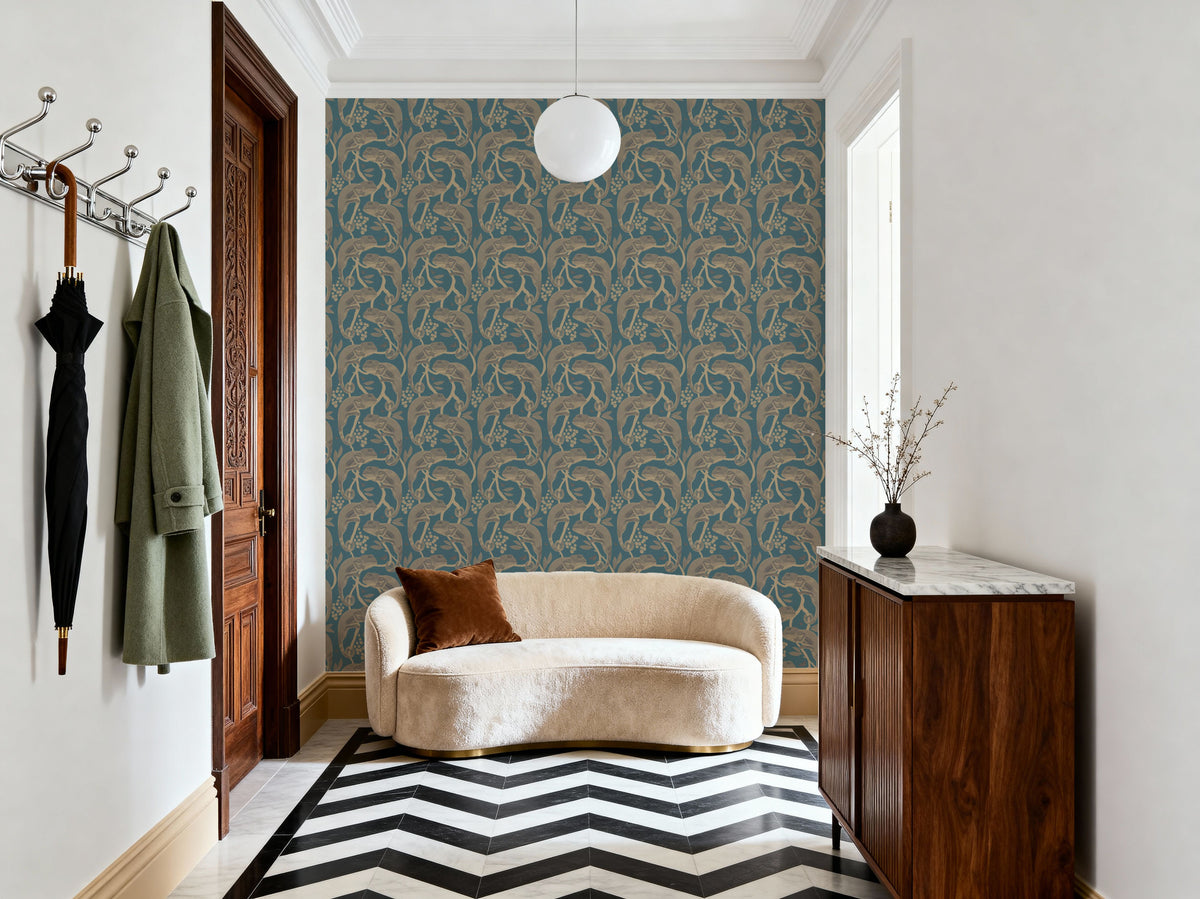 Chamelion Bronze Mural Wallpaper - room preview 04