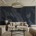 Foliage Flow, Midnight Mural Wallpaper - room preview 04