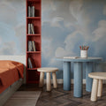 Clouding, Baby Blue Mural Wallpaper - room preview 04