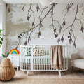 Catkins in Plaster I Mural Wallpaper - room preview 04
