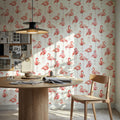 Flamingo Goals White Mural Wallpaper - room preview 04