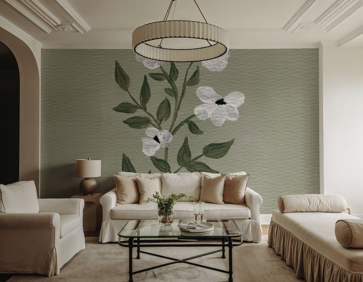 Pretty Little Flower III Mural Wallpaper - room preview 04