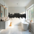 Oban Scotland Skyline Black & White Mural Wallpaper - room preview 04