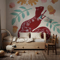 Gathering Acorns Mural Wallpaper - room preview 04