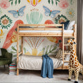 Wild Blooms III Mural Wallpaper - Light Tone - room preview 04