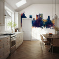 Rio De Janeiro Brazil Skyline Blue & Bronze Mural Wallpaper - room preview 04