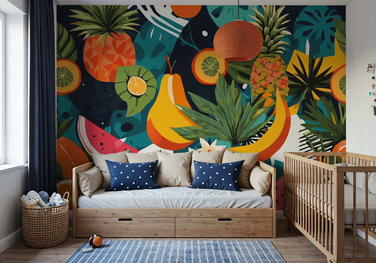 Tropical Fruits Mural Wallpaper - room preview 04