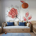 Line Flower II Mural Wallpaper - room preview 04