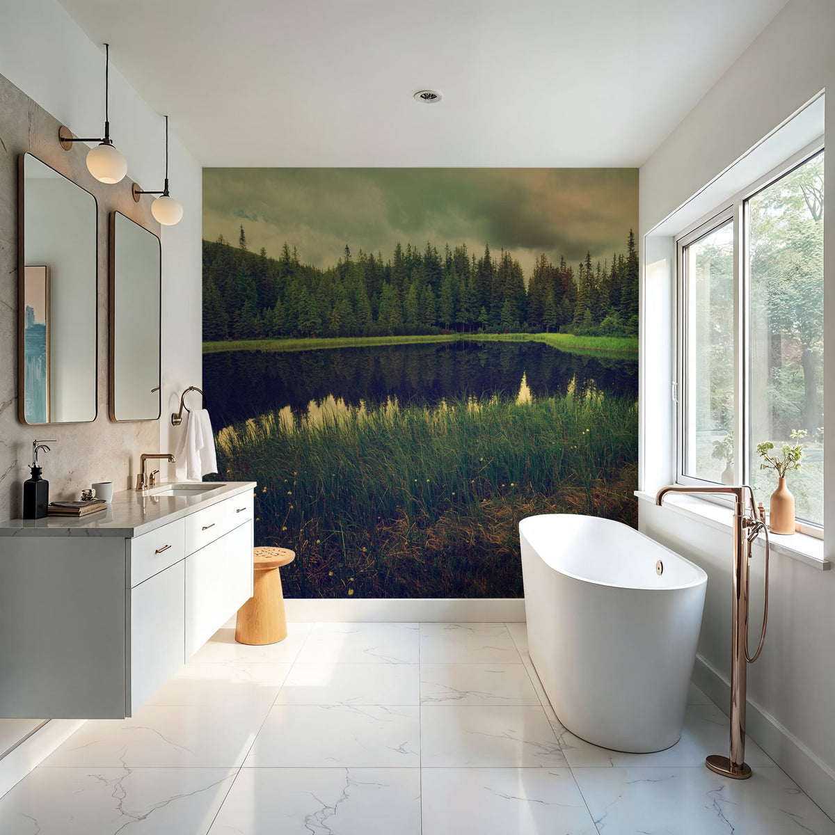 Secret Lake Mural Wallpaper - room preview 04