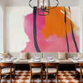 Somersault Orange Mural Wallpaper - room preview 04