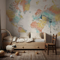 World Map - Fifi Mural Wallpaper - room preview 04